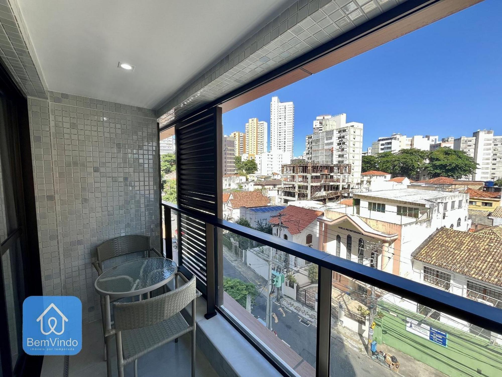 Apartamento Completo E Confortavel Com Varanda Na Barra